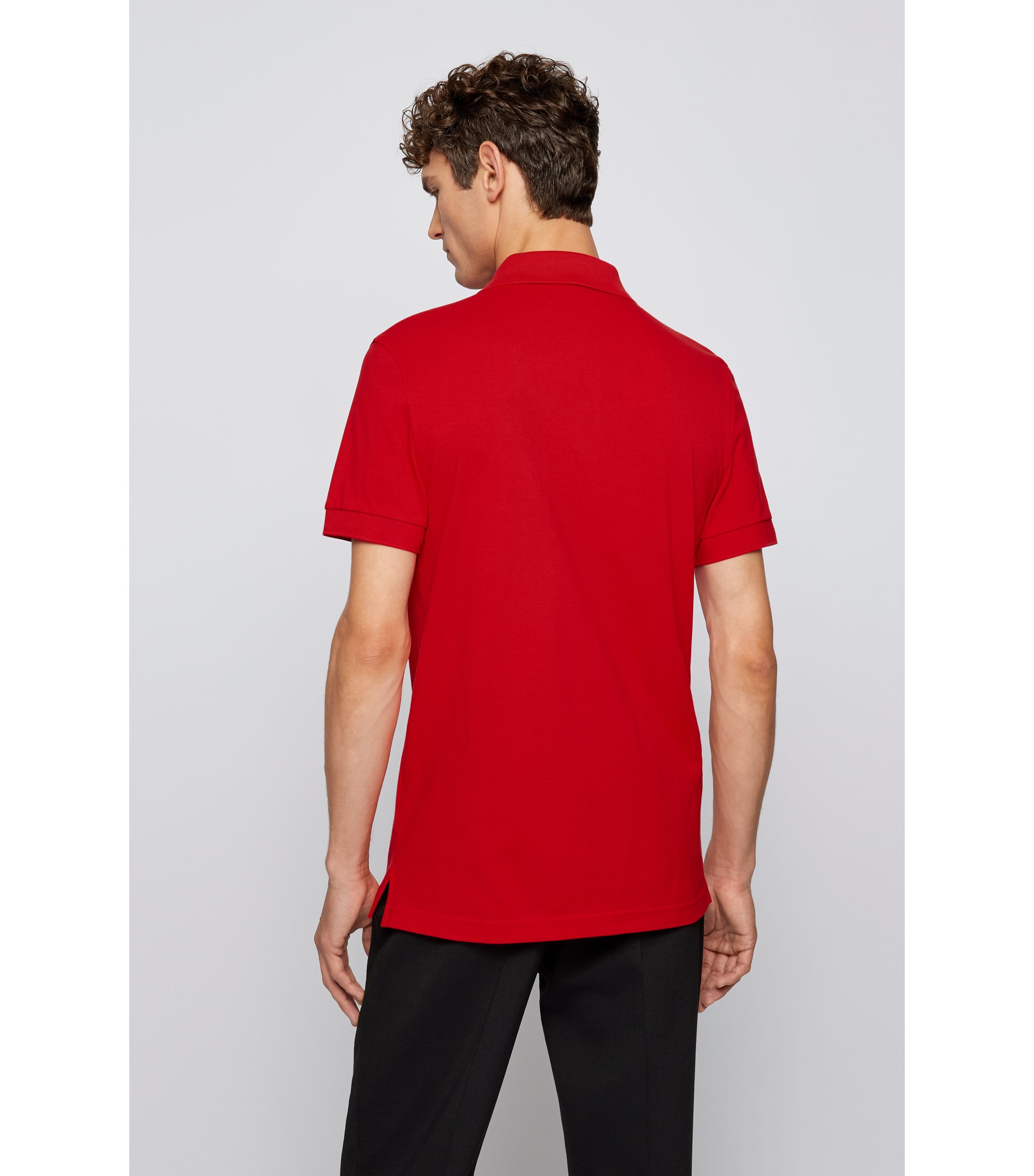 Hugo Boss Polo Shirt Men's Firenze Logo Polo Dark Red Regular Fit 50182831 